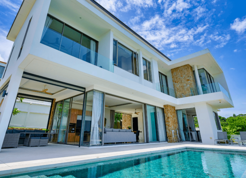Contemporary 3 Bed Modern Pool Villas Bo Phut