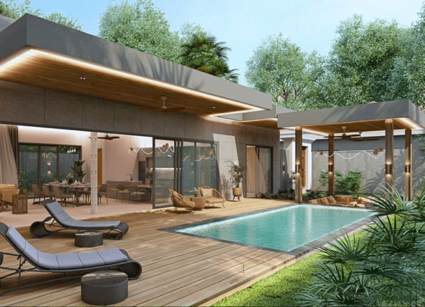 Beautiful bali style 3 bed pool villa