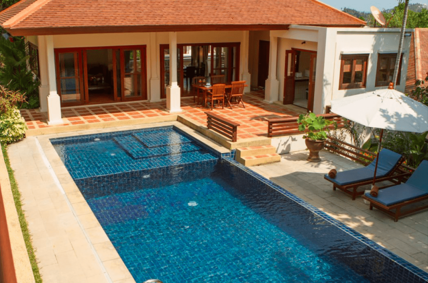 Charming 4 bed villa or 3 with a home office Choeng Mon for sale